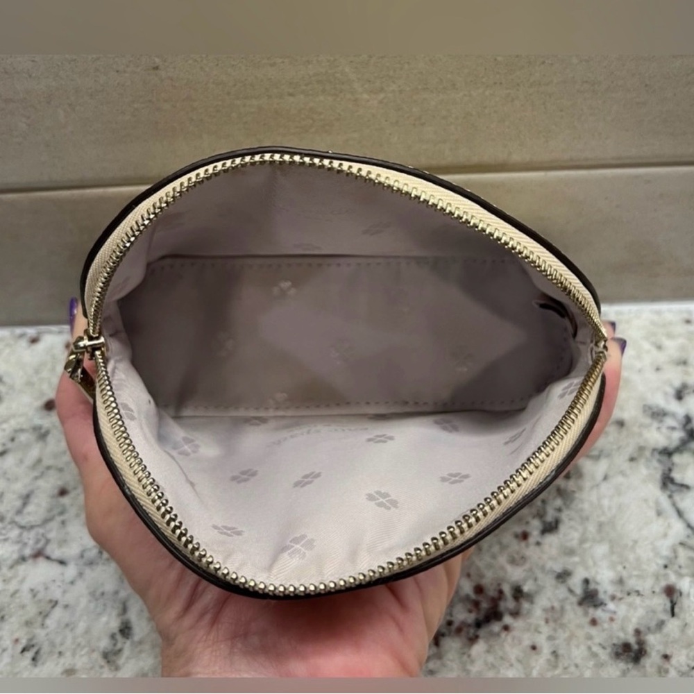 💛 Kate Spade Gold Glitter Small Bag 6.5” x 4.5” - Picture 5 of 11